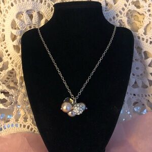 Vintage J.Crew Elegant Silver and Pearl Necklace